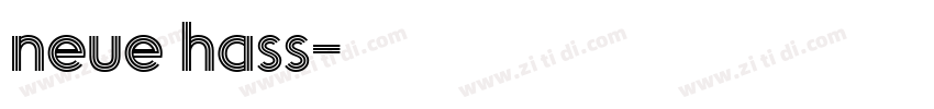 neue hass字体转换